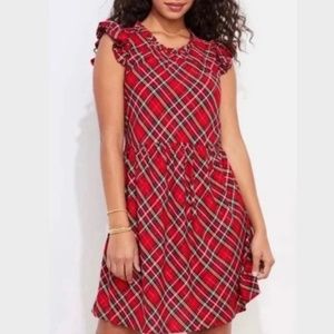 Vineyard Vines Tartan Ruffle Tiered Dress